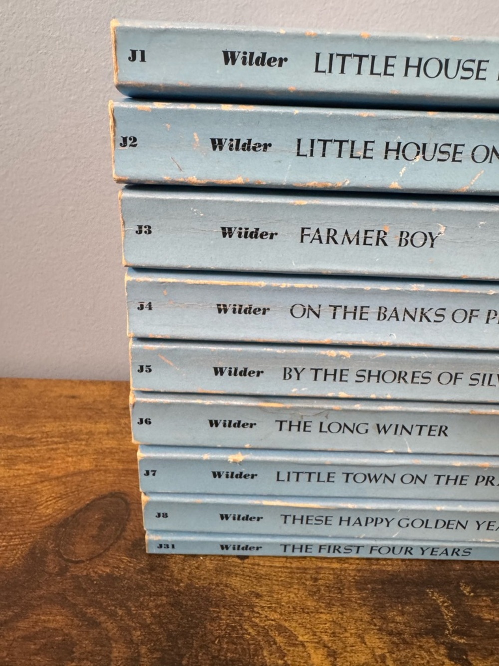 Little House Book Set 9 Laura Ingalls Wilder Harper Trophy 1971 Blue Lot - Picture 2 of 12